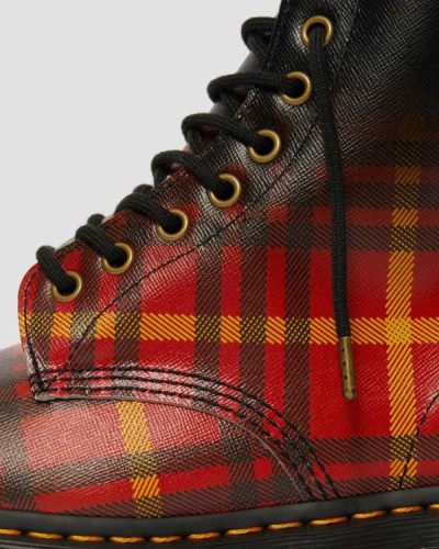 Botas Dr Martens 1460 Mcmarten Tartan Cuero Para Hombre DR0208L